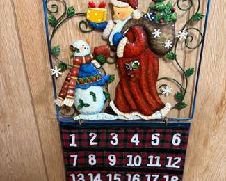 Santa & Snowman Advent Calendar ($10)