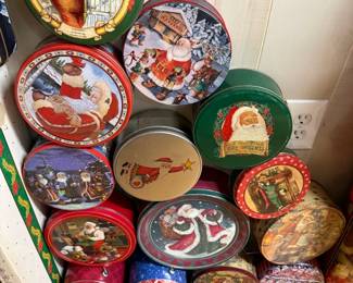 Assorted Christmas Cookie Tins Lot ($35)