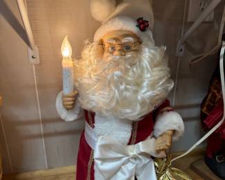 Plush Santa Figure with Light ($25)