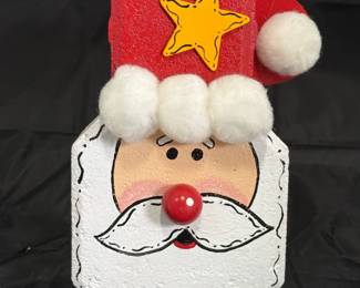 Handmade Brick Santa Holiday Decor ($10)
