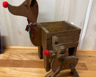 Pair of Wooden Reindeers ($20)
