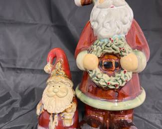 Ceramic Santa Set ($12)