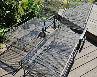 Iron lounge chairs