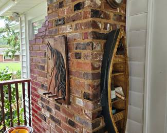 Horse and fishing decor
