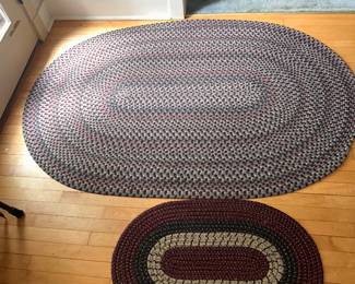 various braided rugs (and sizes)