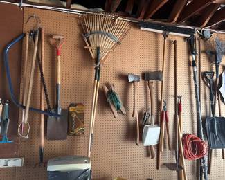 LOTS of yard & garden tools...