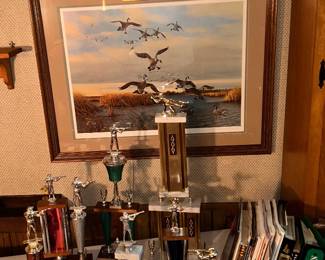 Hunting trophies, Ron was a big-time hunter, but enjoyed trap and skeet sharp shooting contest