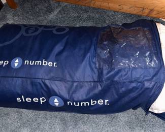 afeather bed inside a sleep number bed bag