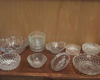 Vintage Glass Serving Dishes