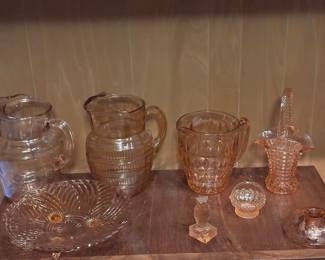 Vintage Pink Glassware