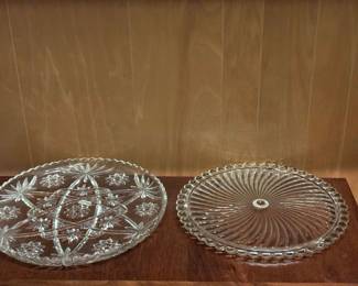 Vintage Glass Cake Plates