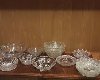 Vintage Glass Serving Dishes