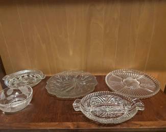 Vintage Glass Serving Dishes
