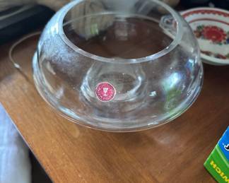 Crystal Candle Holder Bowl