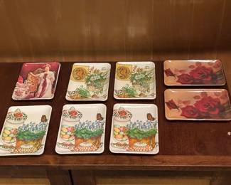 Hand Painted Vintage Serving Plates