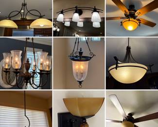 Selling ALL lightfixtures in this house! (special deal made for someone who wants all!) 