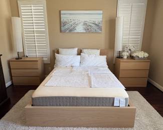 $100 queen bed with underbed storage and 2 nightstands ($100 for ALL!) 
