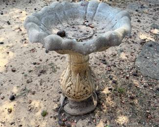 Heavy Concrete bird bath