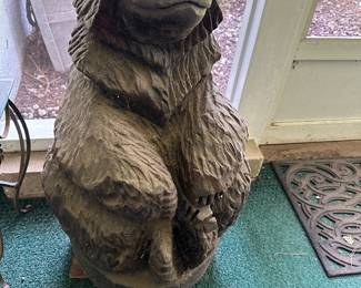 Black Forest bear sculpture 