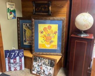 Wall art, globe