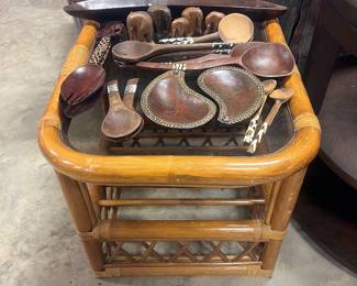 African wood utensils