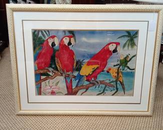 Belisario Manrique Parrot Painting