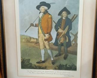The Society of Golfers at Blackheath Engraving by W. Green after L. F. Abbott