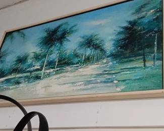 Florida Highwaymen Style Tropical Landscape Painting