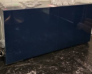 CB Navy Lacquer Credenza
