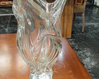 Art Vannes French Crystal Vase