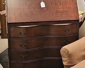 Maddox Tables Serpentine Front Secretary Desk