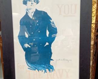 Howard Chandler Christy I Want YOU for the Navy Poster Reproduction