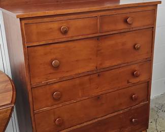 Antique Victorian Pine Chest of Drawers