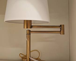 Ralph Lauren Brass Swing Arm Table Lamp