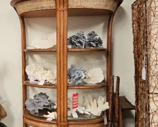 Tommy Bahama Display Shelf with Authentic Coral Selections