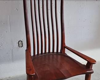 Sam Maloof Style Sculptural SpindleBack Armchair