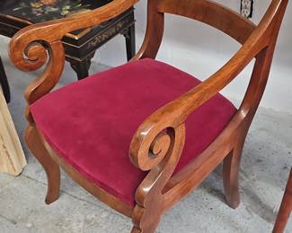 Regency Style Mahogany Armchair