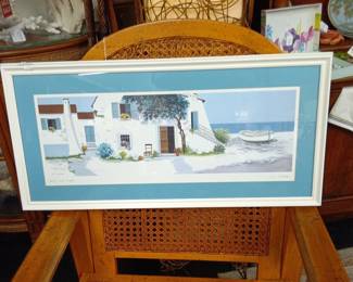 C. Lipari Borgo sul Mare Framed Print