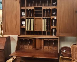 Eldred Wheeler Queen AnneStyle BonnetTop Secretary Desk