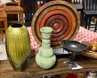 Vases, large display plates
