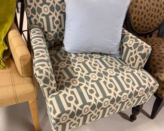 Neutral accent chair