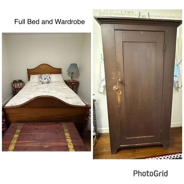 Bed and Wardrobe