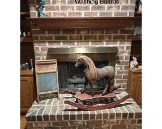 Rocking Horse and Wash Boards