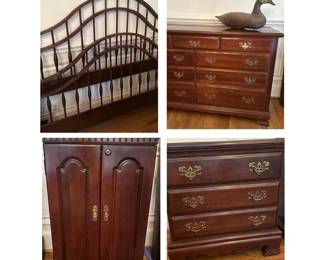 Bed, Nightstand, dresser