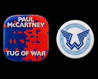 ORIGINAL 1970’s PAUL MCCARTNEY AND WINGS TOUR BUTTONS