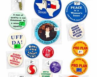 1970’s BUTTONS FOR ERA MOVEMENT MORE