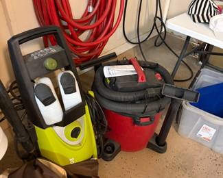 electric pressure washer | shop vacuum