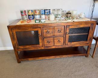 Wood console table/sideboard