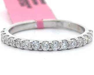 Classic 0.50 Carat Diamond Half Eternity Band