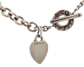 Tiffany & Co. Heart Charm Toggle Necklace